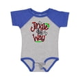 thumbnail image 1 of Inktastic Christmas Jingle All the Way with Music Notes and Holly Boys or Girls Baby Bodysuit, 1 of 5