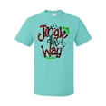 thumbnail image 1 of Inktastic Christmas Jingle All the Way with Music Notes and Holly T-Shirt, 1 of 5