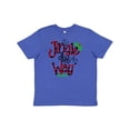 thumbnail image 1 of Inktastic Christmas Jingle All the Way with Music Notes and Holly Youth T-Shirt, 1 of 5