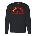 thumbnail image 1 of Inktastic Christmas Jolly Meter Bah Humbug Long Sleeve T-Shirt, 1 of 5