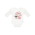 thumbnail image 1 of Inktastic Christmas Let it Snow Cute Snow Man with Snowflakes Boys or Girls Long Sleeve Baby Bodysuit, 1 of 5