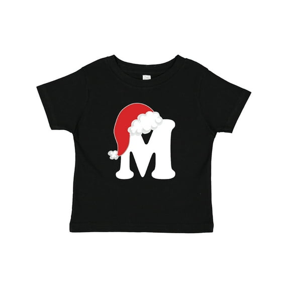 Inktastic Christmas Letter M Santa Hat Alphabet Boys or Girls Toddler T-Shirt