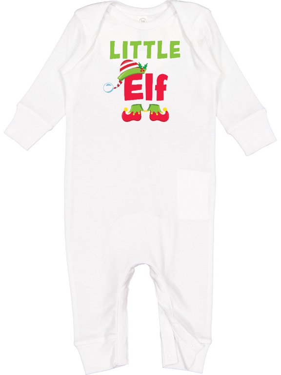 Christmas Little Elf Baby Romper Coveralls