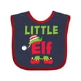 thumbnail image 1 of Inktastic Christmas Little Elf Boys or Girls Baby Bib, 1 of 4
