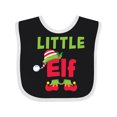 thumbnail image 1 of Inktastic Christmas Little Elf Boys or Girls Baby Bib, 1 of 4