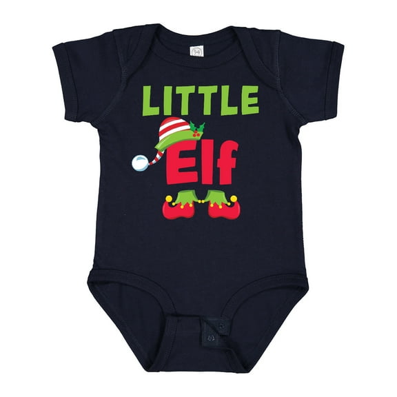 Inktastic Christmas Little Elf Boys or Girls Baby Bodysuit