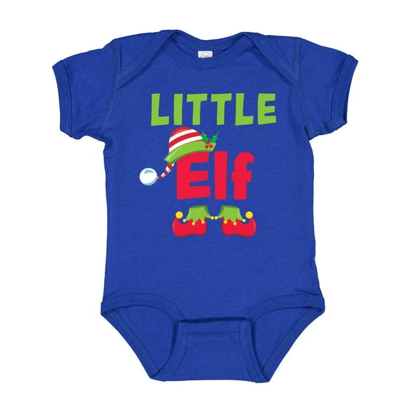 Inktastic Christmas Little Elf Boys or Girls Baby Bodysuit