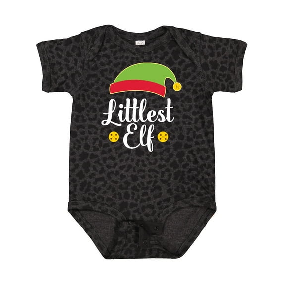 Inktastic Christmas Littlest Elf Holiday Boys or Girls Baby Bodysuit