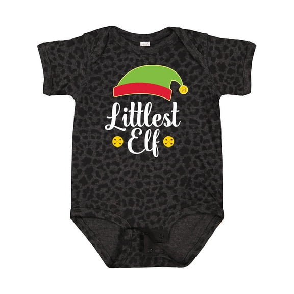 Inktastic Christmas Littlest Elf Holiday Boys or Girls Baby Bodysuit