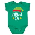 thumbnail image 1 of Inktastic Christmas Littlest Elf Holiday Boys or Girls Baby Bodysuit, 1 of 5
