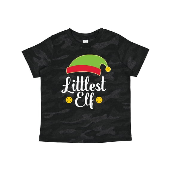 Inktastic Christmas Littlest Elf Holiday Boys or Girls Toddler T-Shirt