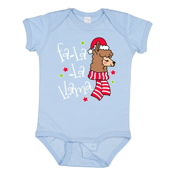 Inktastic Christmas Llama Boys or Girls Baby Bodysuit
