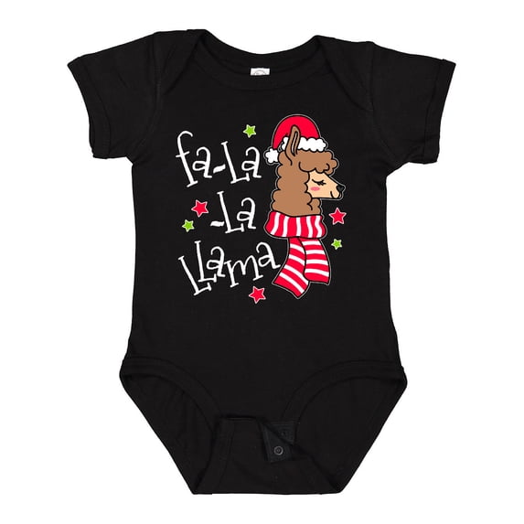 Inktastic Christmas Llama Boys or Girls Baby Bodysuit