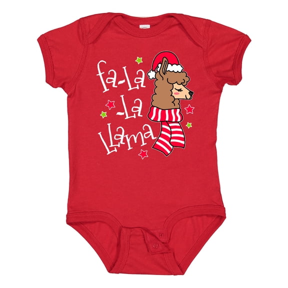 Inktastic Christmas Llama Boys or Girls Baby Bodysuit