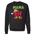 thumbnail image 1 of Inktastic Christmas Mama Elf Adult Sweatshirt, 1 of 4
