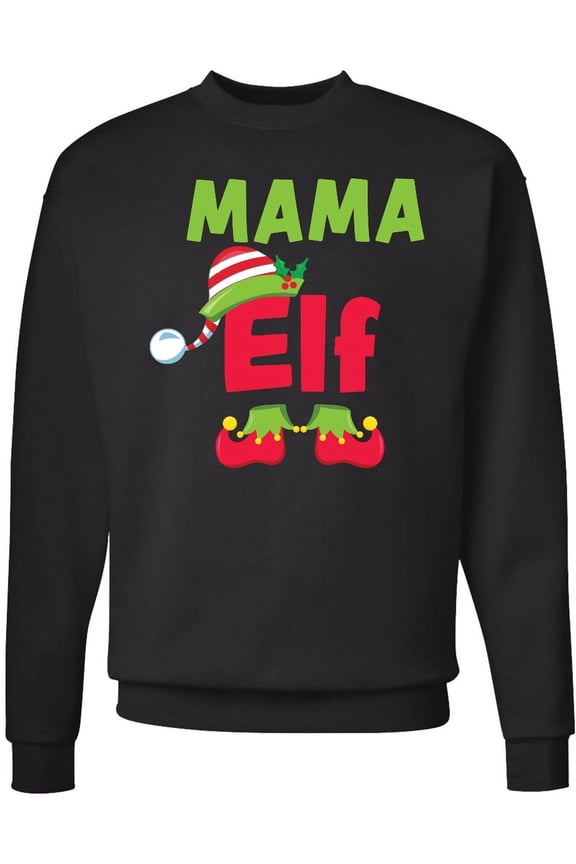 Christmas Mama Elf Adult Sweatshirt