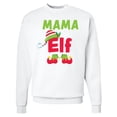 thumbnail image 1 of Inktastic Christmas Mama Elf Adult Sweatshirt, 1 of 4