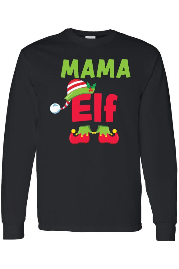 Christmas Mama Elf Long Sleeve T-Shirt