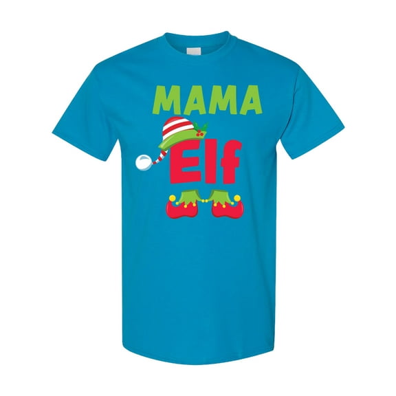 Inktastic Christmas Mama Elf T-Shirt