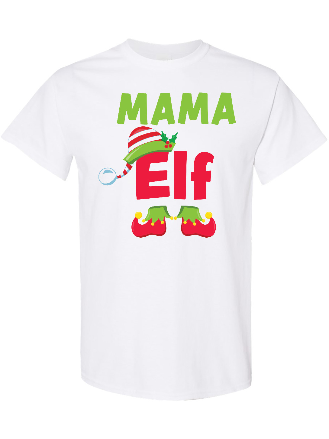 Inktastic Christmas Mama Elf T-Shirt