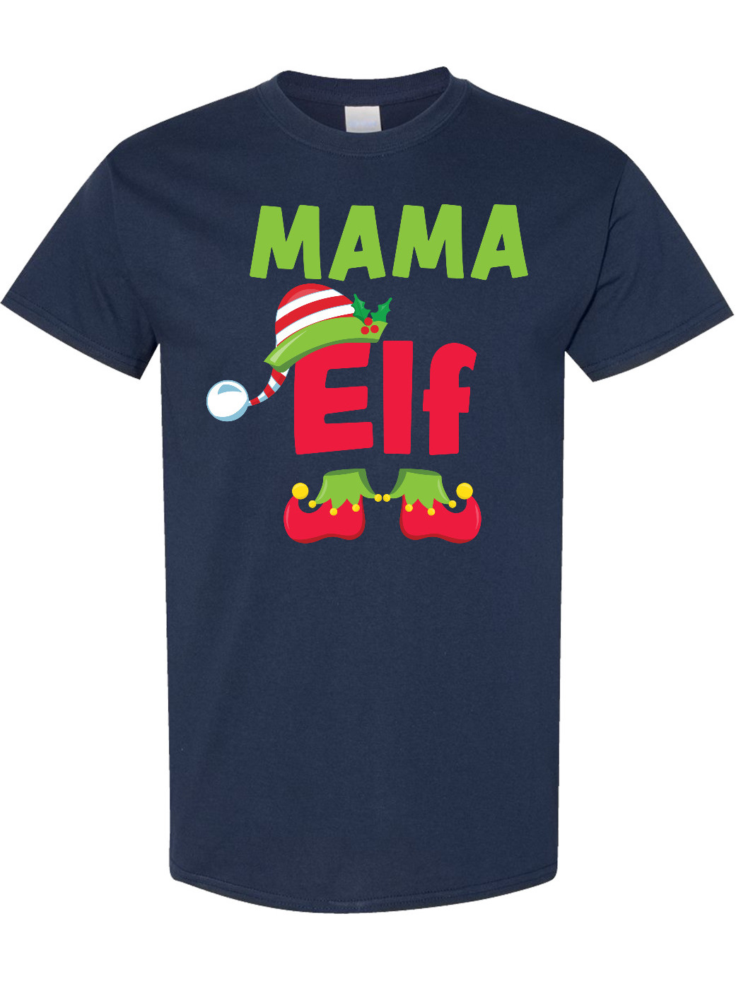 Inktastic Christmas Mama Elf T-Shirt