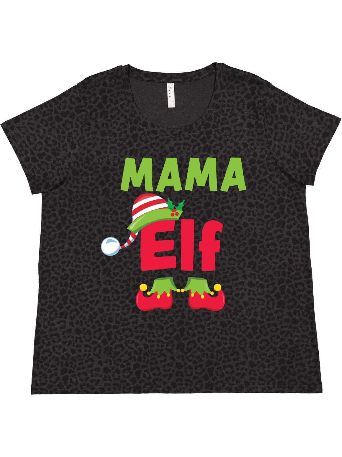 Inktastic Christmas Mama Elf Women's Plus Size T-Shirt