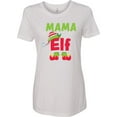 thumbnail image 1 of Inktastic Christmas Mama Elf Women's T-Shirt, 1 of 5