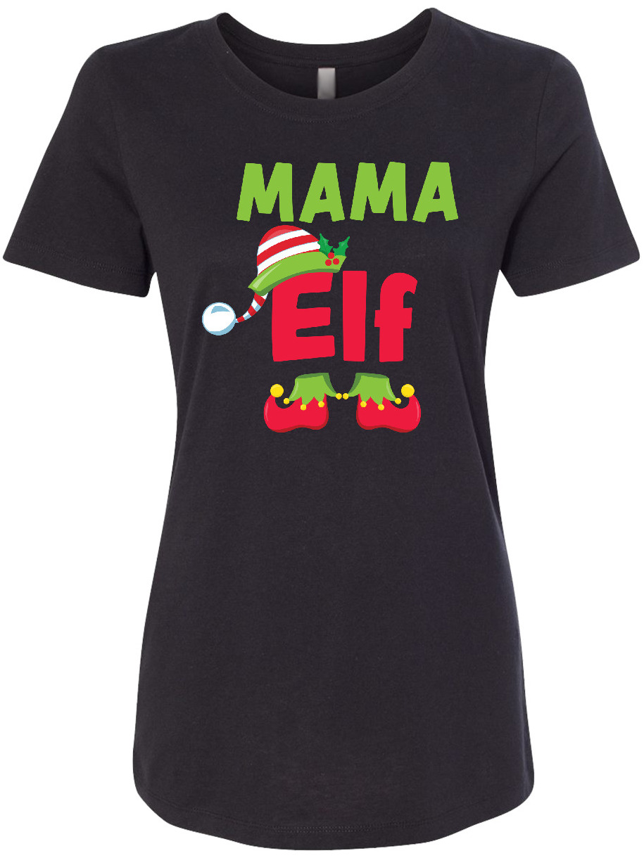 Inktastic Christmas Mama Elf Women's T-Shirt