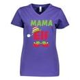 thumbnail image 1 of Inktastic Christmas Mama Elf Women's V-Neck T-Shirt, 1 of 5