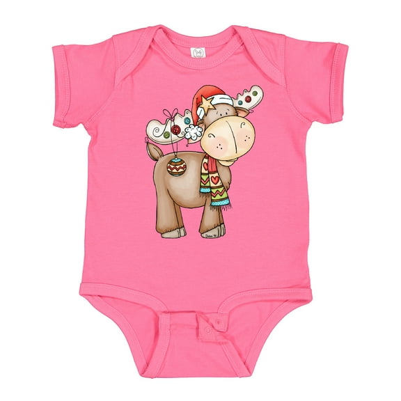 Inktastic Christmas Molly Moose Boys or Girls Baby Bodysuit