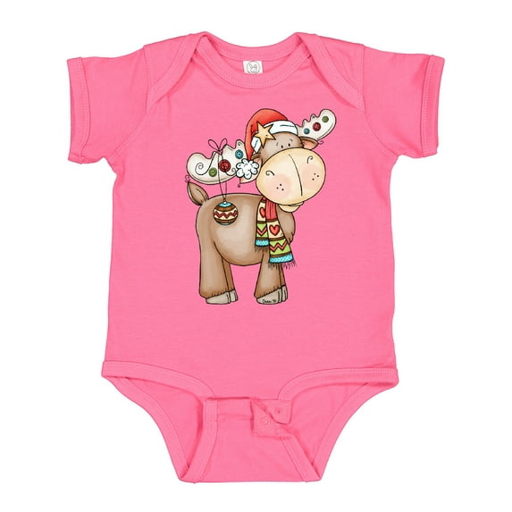 Inktastic Christmas Molly Moose Boys or Girls Baby Bodysuit