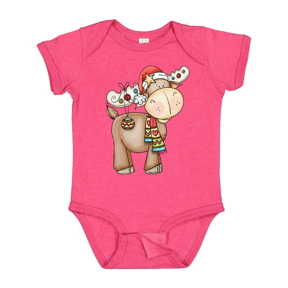 Inktastic Christmas Molly Moose Boys or Girls Baby Bodysuit