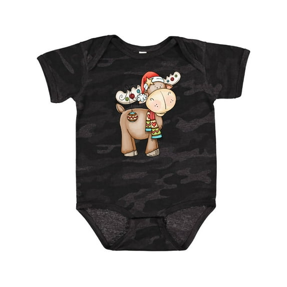 Inktastic Christmas Molly Moose Boys or Girls Baby Bodysuit