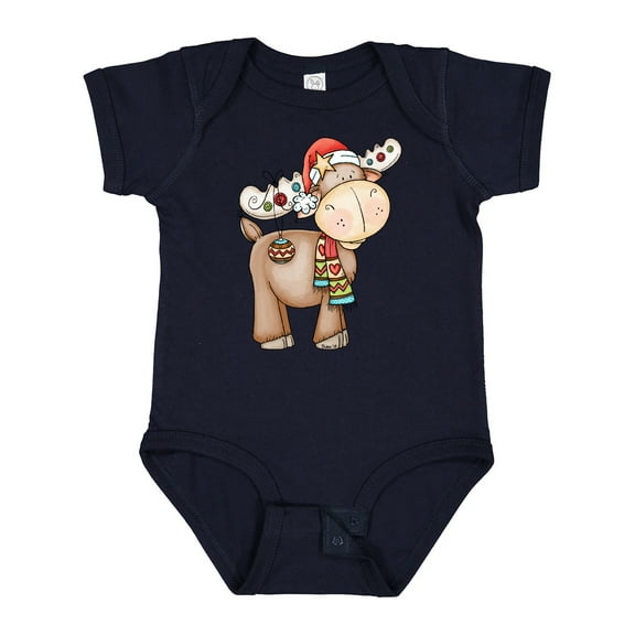 Inktastic Christmas Molly Moose Boys or Girls Baby Bodysuit
