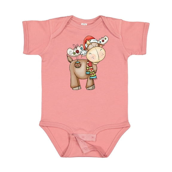 Inktastic Christmas Molly Moose Boys or Girls Baby Bodysuit