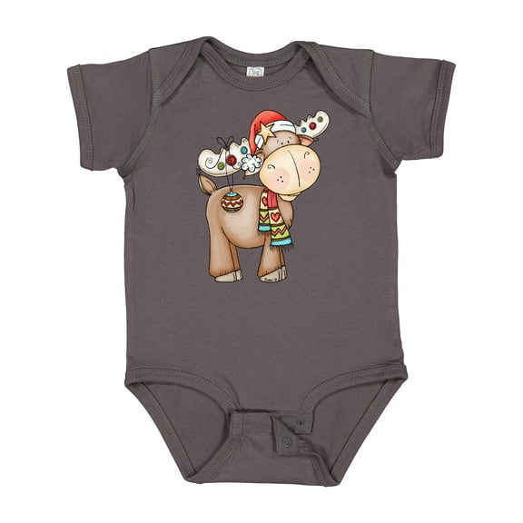 Inktastic Christmas Molly Moose Boys or Girls Baby Bodysuit