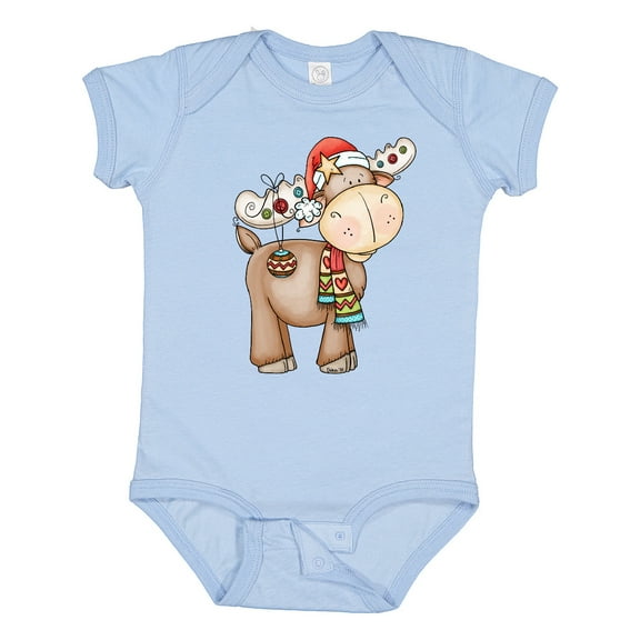 Inktastic Christmas Molly Moose Boys or Girls Baby Bodysuit