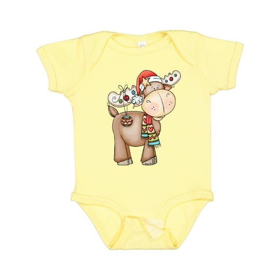 Inktastic Christmas Molly Moose Boys or Girls Baby Bodysuit