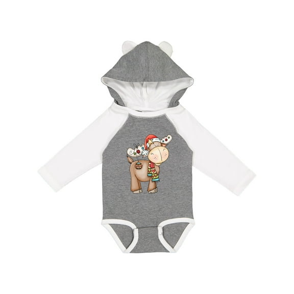 Inktastic Christmas Molly Moose Boys or Girls Long Sleeve Baby Bodysuit