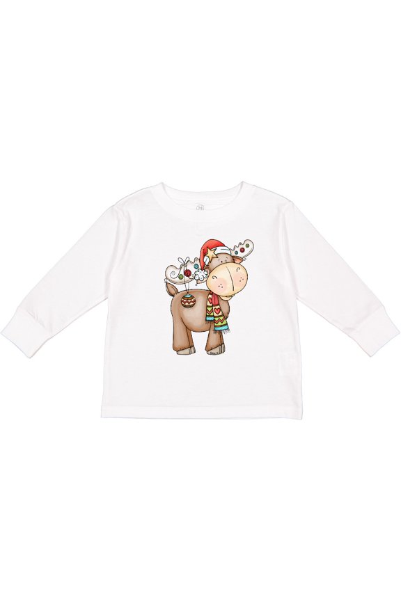 Christmas Molly Moose Boys or Girls Long Sleeve Toddler T-Shirt