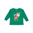 thumbnail image 1 of Inktastic Christmas Molly Moose Boys or Girls Long Sleeve Toddler T-Shirt, 1 of 5