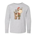thumbnail image 1 of Inktastic Christmas Molly Moose Long Sleeve Youth T-Shirt, 1 of 5