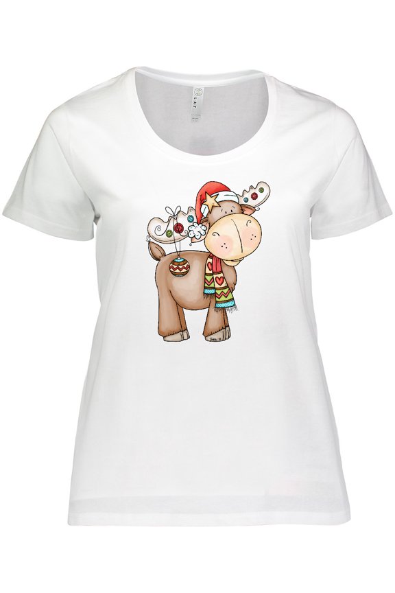 Christmas Molly Moose Women's Plus Size T-Shirt