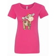 thumbnail image 1 of Inktastic Christmas Molly Moose Women's T-Shirt, 1 of 5