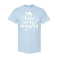 thumbnail image 1 of Inktastic Christmas Nice Until Proven Naughty T-Shirt, 1 of 5
