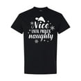 thumbnail image 1 of Inktastic Christmas Nice Until Proven Naughty T-Shirt, 1 of 5
