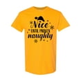 thumbnail image 1 of Inktastic Christmas Nice Until Proven Naughty T-Shirt, 1 of 5