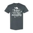 thumbnail image 1 of Inktastic Christmas Nice Until Proven Naughty T-Shirt, 1 of 5