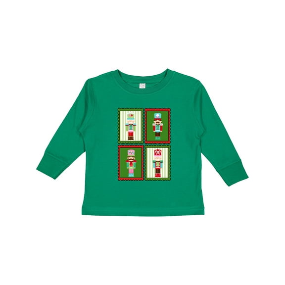 Inktastic Christmas Nutcracker Stamps Boys or Girls Long Sleeve Toddler T-Shirt