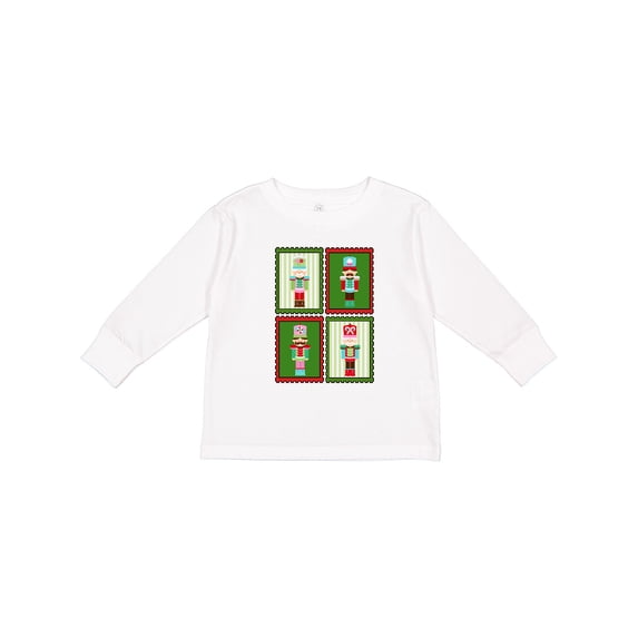 Inktastic Christmas Nutcracker Stamps Boys or Girls Long Sleeve Toddler T-Shirt